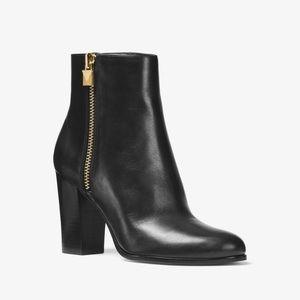 Michael Kors Margaret Leather Ankle Boot